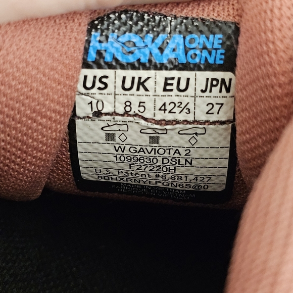 Hoka One One Gaviota 2 Womens Size 10 Gray Running Shoes Athletic Lace Up - Picture 12 of 12